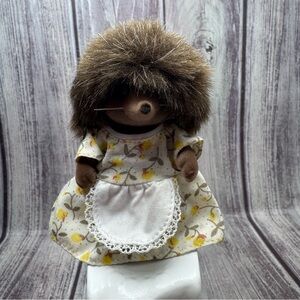 Adorable Calico Critters Mother Hedgehog in Floral Dress